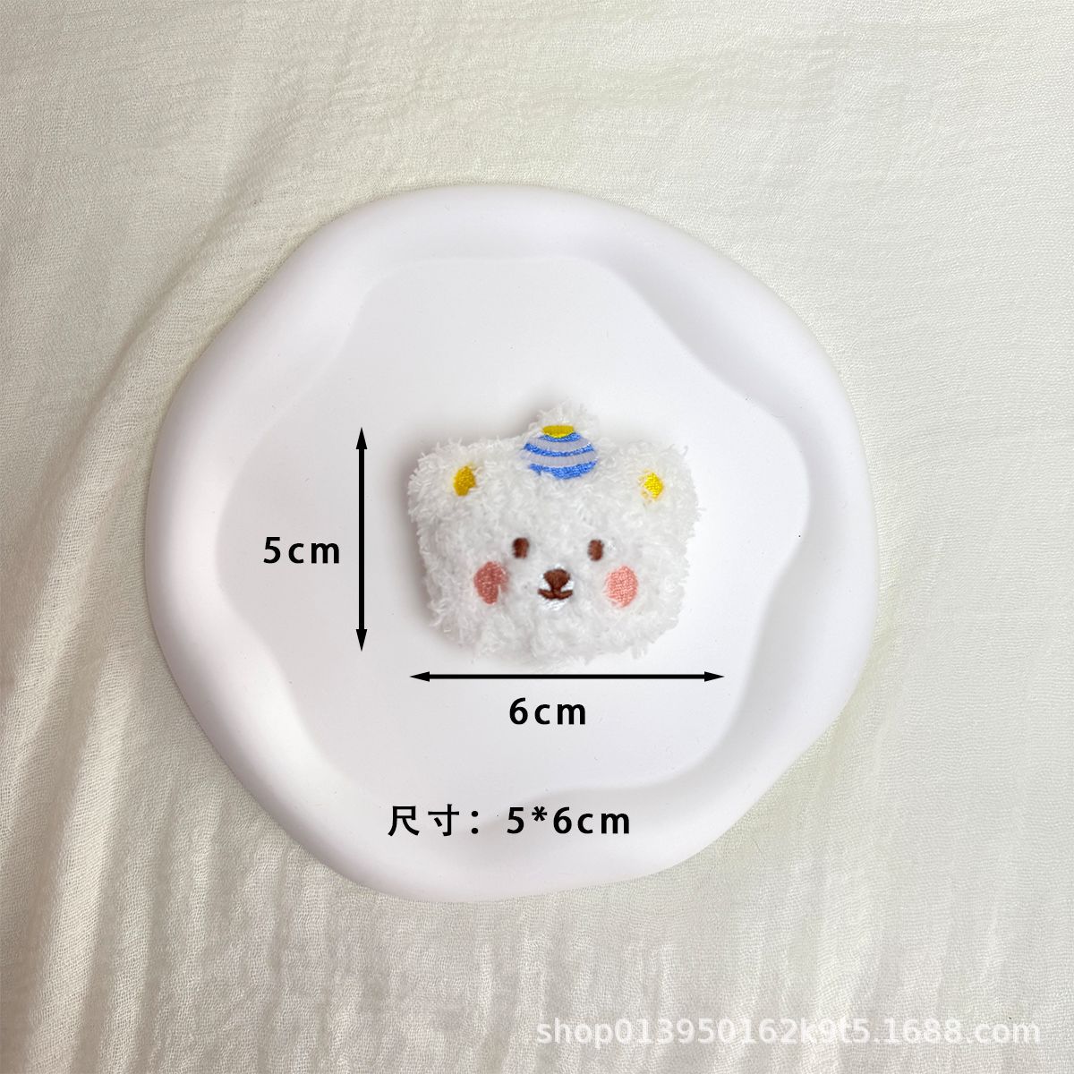 모자 곰 흰색