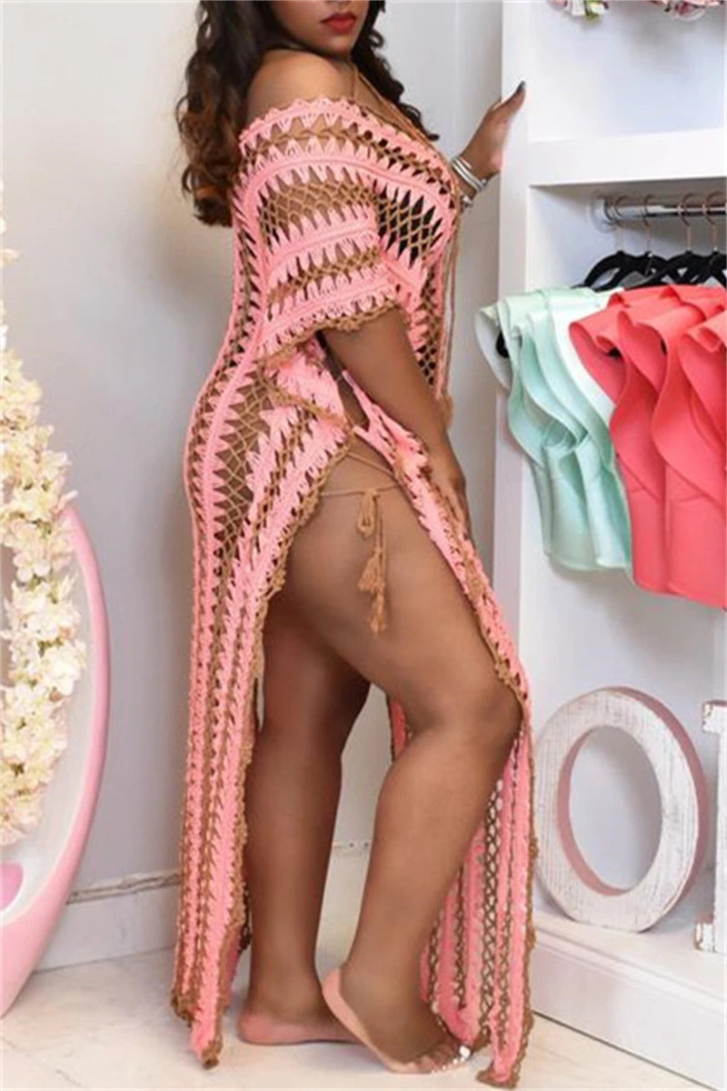 跨境新款肥婆加大碼比基尼性感沙灘裙非洲電商款沙灘罩衫訂單連接