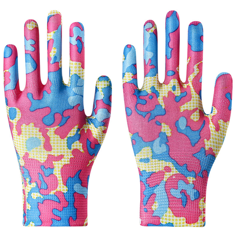 빨간색 위장 장갑