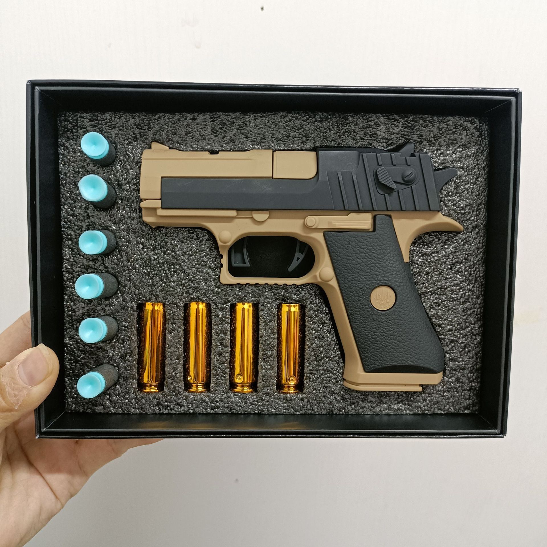 New Children's Glock Simulation Shell Ejection Soft Bullet Pistol Desert Eagle Boys Toy Gun Model_voghion.com