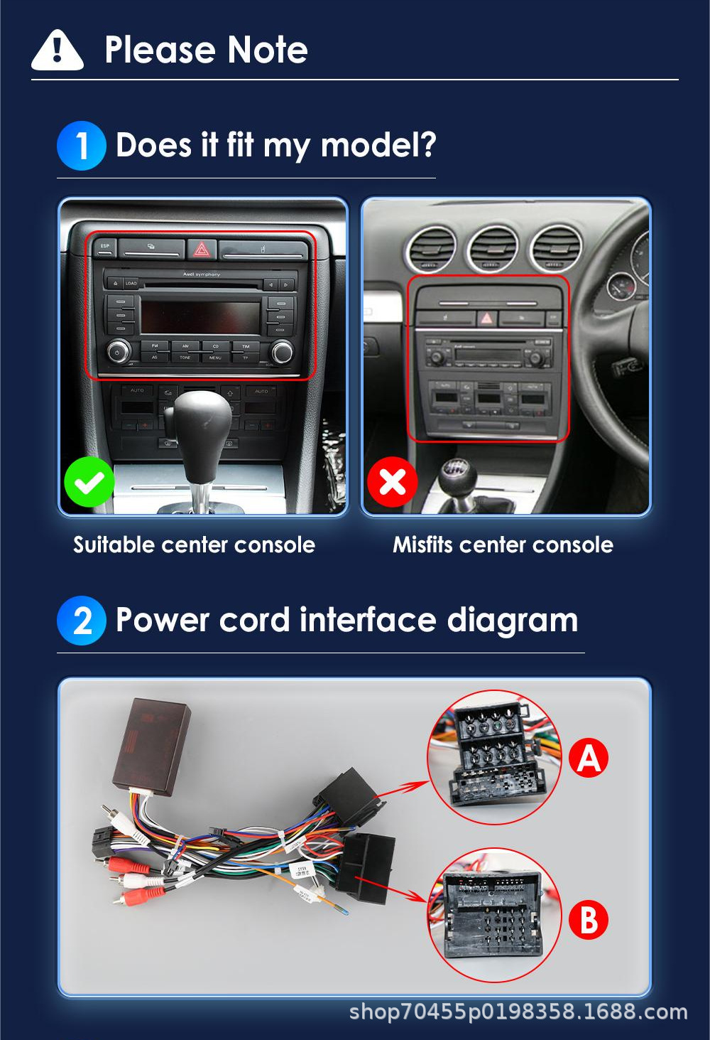 Cross-border 9-inch suitable for 00-09 Audi A4 Android large screen radio player car navigation