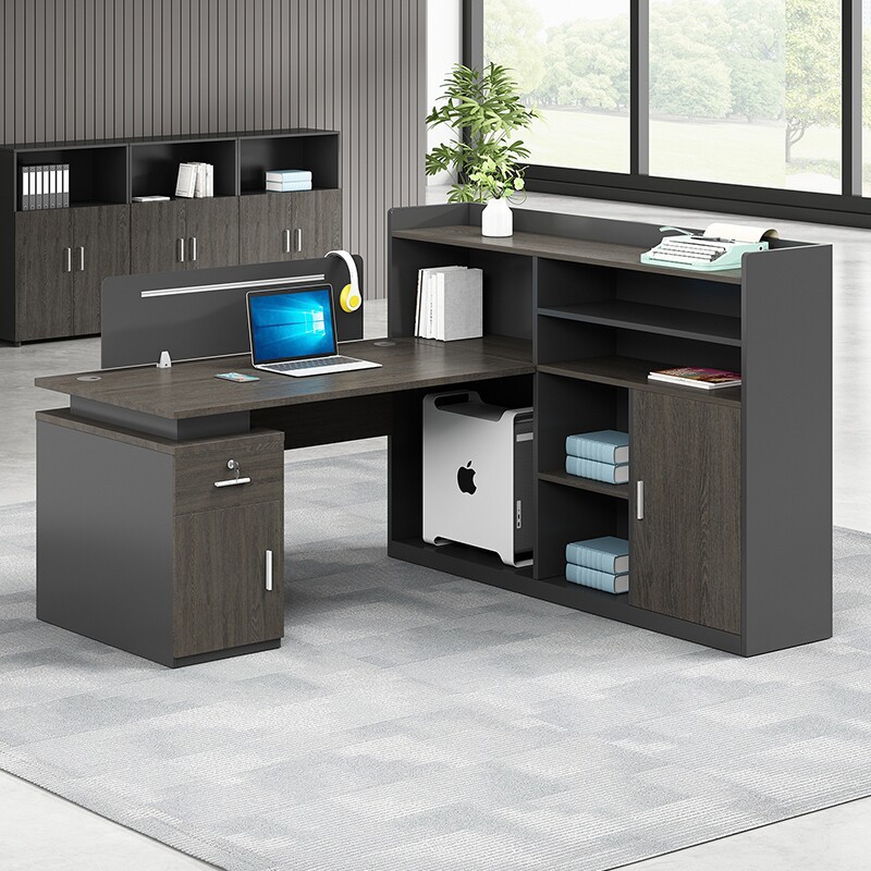 Mesa y silla de oficina de personal combinación simple y moderna 6 personas 4 personas mesa de tarjeta de oficina mesa de personal mesa de finanzas de oficina