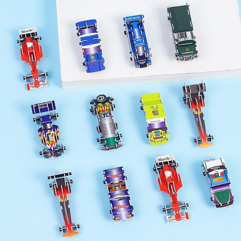 プラスチック立体パズル車タンク幼稚園 DIY 手作り知育玩具子供のホリデーギフト|undefined