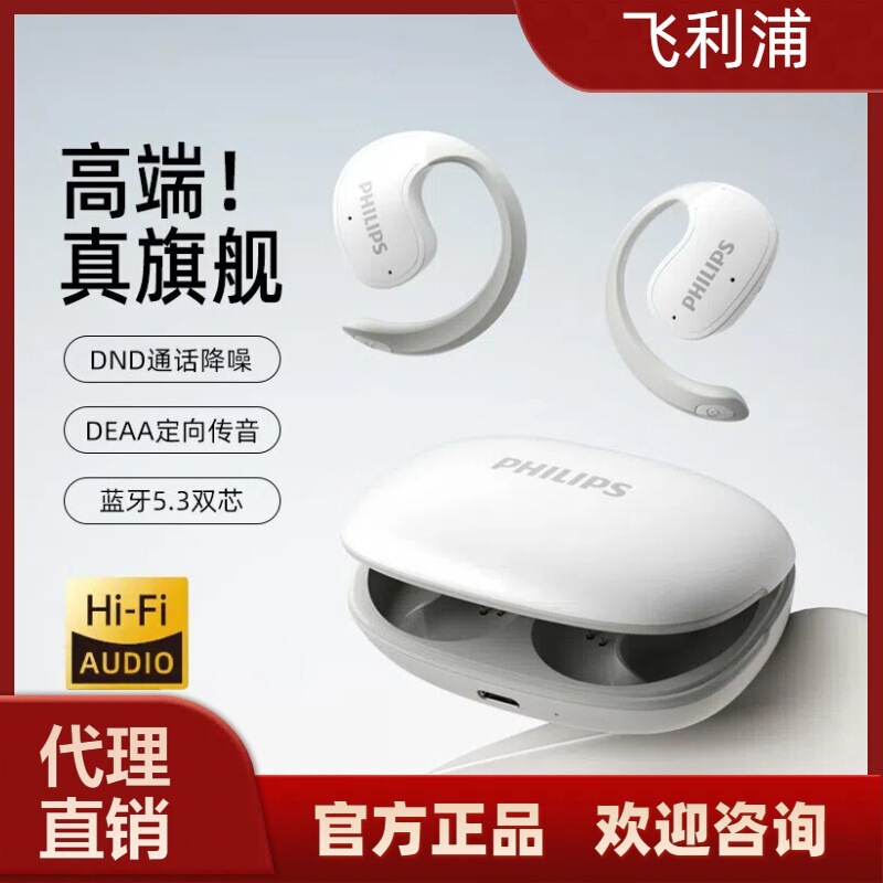 Philips Philips Bone Conduction Concept Ows Bluetooth Headphones Tat2708 Over-Ear Headphones for Sports