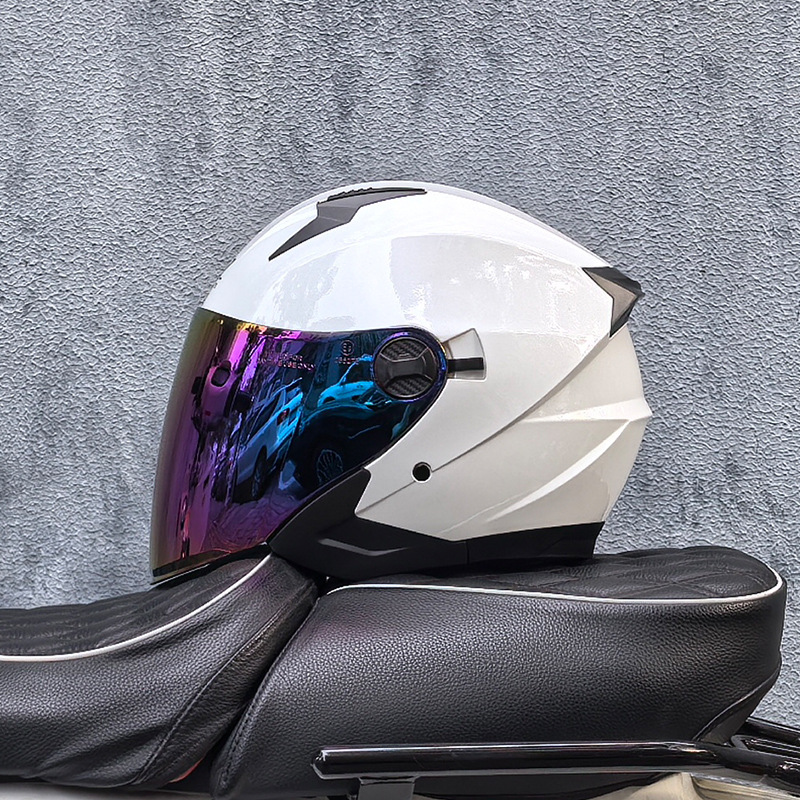 Blanco perla con chapado en color