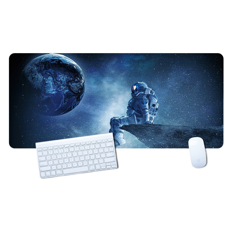 Espacio planeta alfombrilla de ratón de gran tamaño personalizado creativo ordenador oficina mesa estera resistente a las manchas simple internet bar teclado estera de mesa