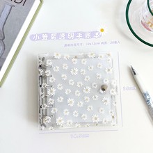 韩国ins风 透明内页方形活页本PVC拼贴本透明卡咕咕卡追星手帐本