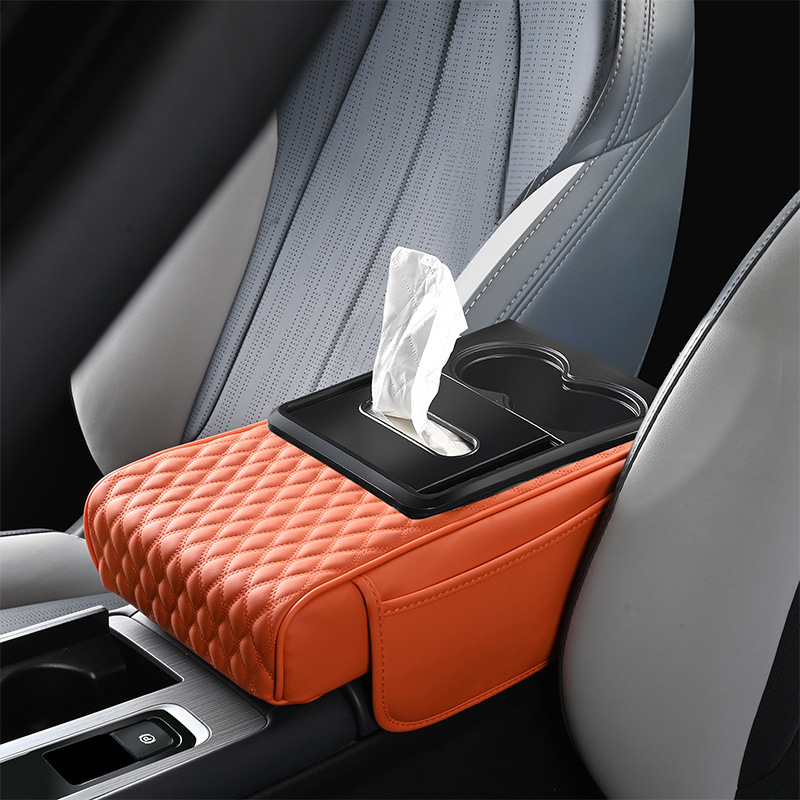 Storage Bag, FAW Armrest box pad - orange