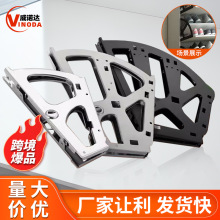 跨境三层翻转鞋柜配件翻斗鞋架不锈钢加厚鞋柜配件暗藏式式翻转架