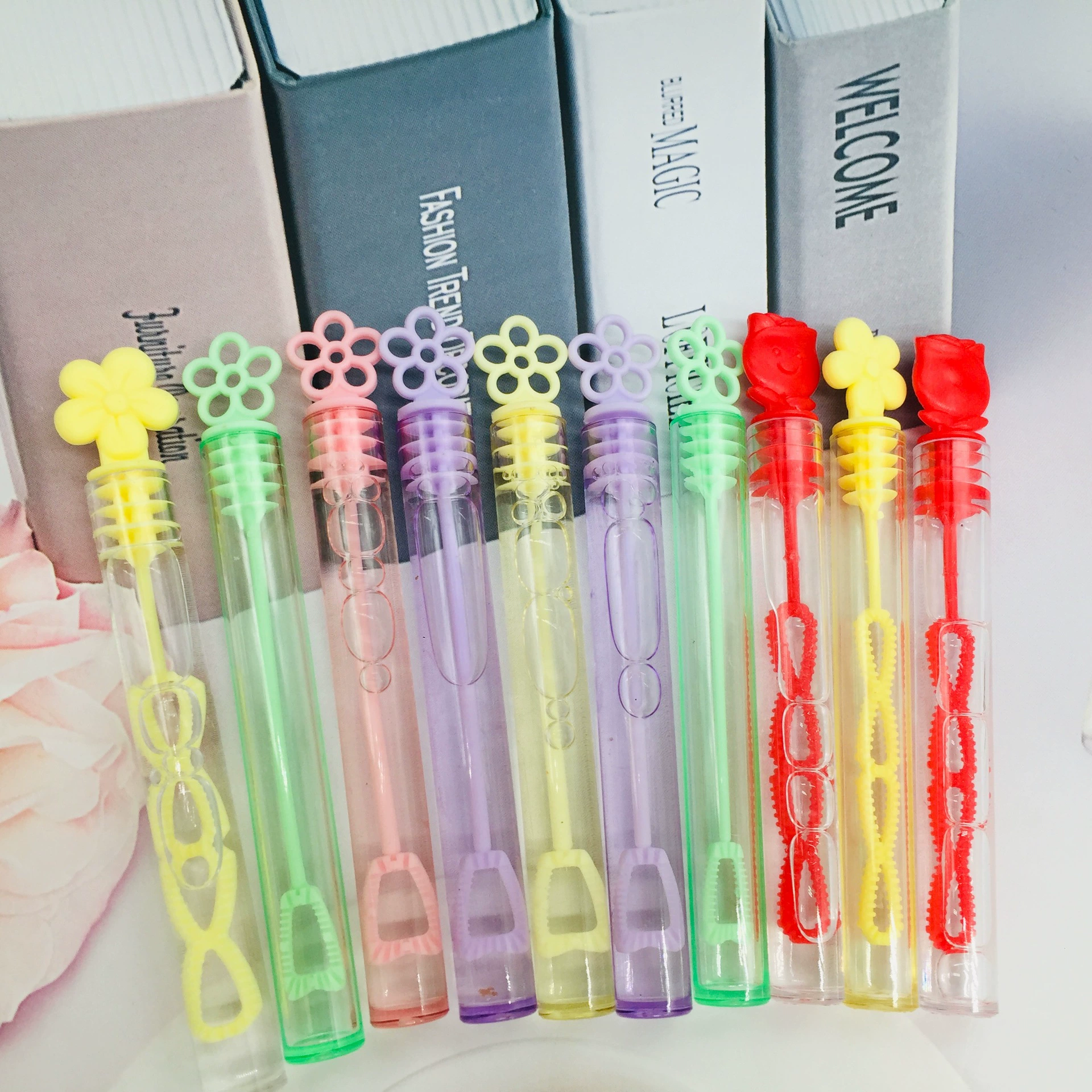 Новые маленькие мини-трубки для пузырьков воды на День святого Валентина, небьющиеся пузырьковые палочки для воды оптом для уличных ларей