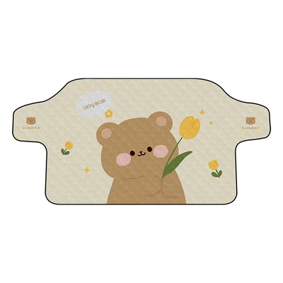 Car snow cover cartoon print front windshield antifreeze snow cover winter car window General car snow cover (Car snow shield) - tulip-bear-snow-shield