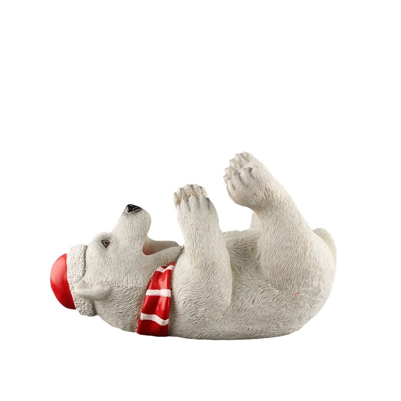  new creative Nordic Christmas Snowman bear resin wine rack decoration living room dining table wine cabinet decoration