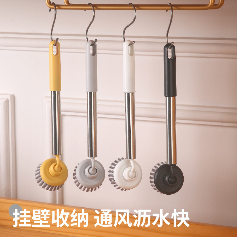 Cepillo de limpieza de mano multifuncional de mango largo especial para cocina de artefactos de cepillo de limpieza de olla grande para lavavajillas sin dañar la olla