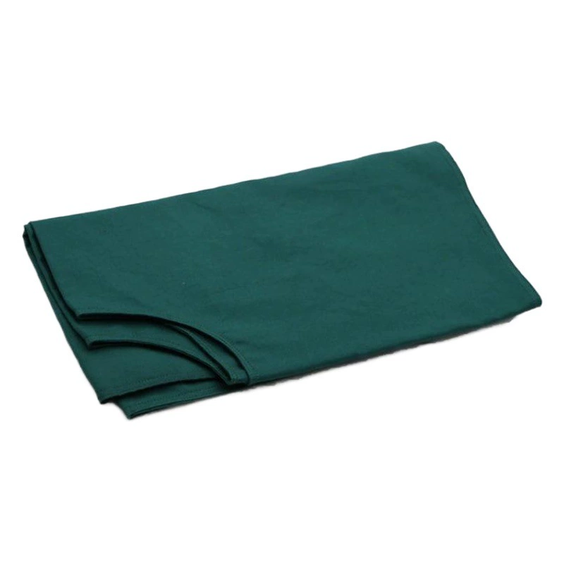 Больница Хирургическая Ткань Темно-зеленый Чистый хлопок Однослойное и Двухслойное полотенце для лечения Кесарево сечение Салон красоты Офтальмологическое полотенце с отверстиями