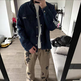 正确版原标现货CH家25新款丹宁牛仔衬衫棉服外套休闲潮流男女同款