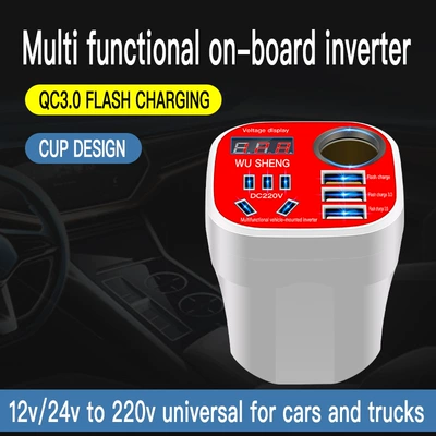 12V24V Universal to 220V: Mobil şarj cihazları