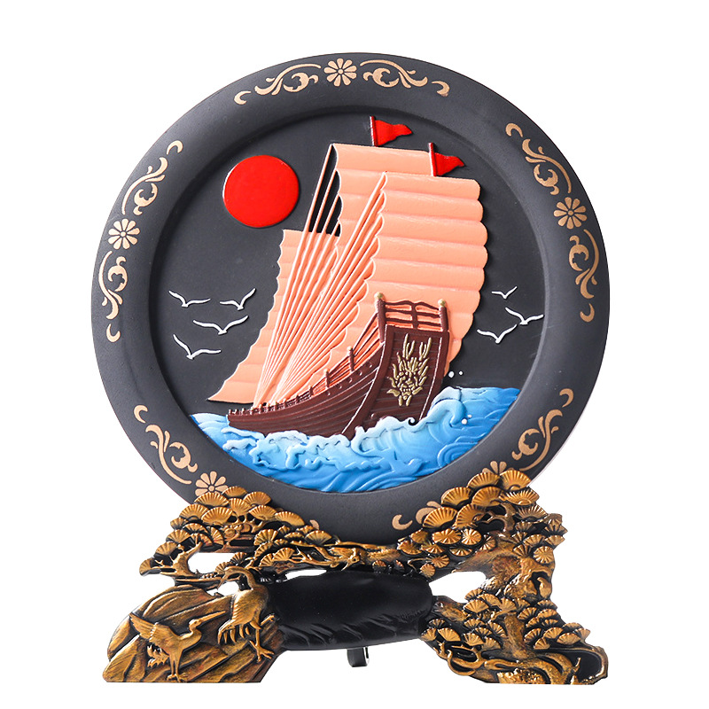 Home Decor Wholesaler Carbon Sculpture Father's Day Gift Chinese Creative Living Room Decor Business Opening Moving Gift Craft