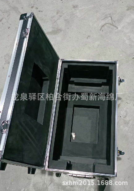 厂家供应铝箱内衬海绵泡沫/粘成型高密度铝箱成型高密度海绵