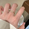 Advanced design ring, universal jewelry, trend of season, on index finger, simple and elegant design, wholesale