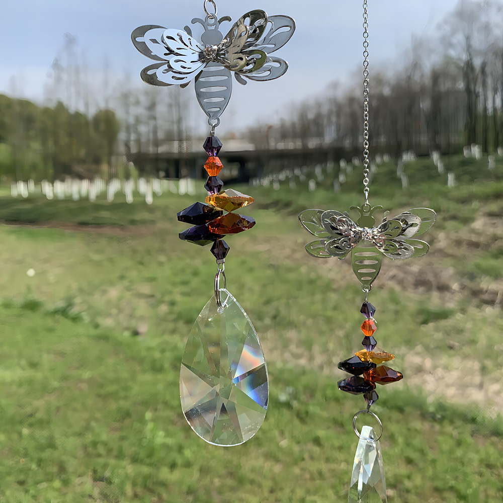 Abeja Ángel serie adornos de cristal simple sol catcher jardinería artesanía suministro comercio exterior