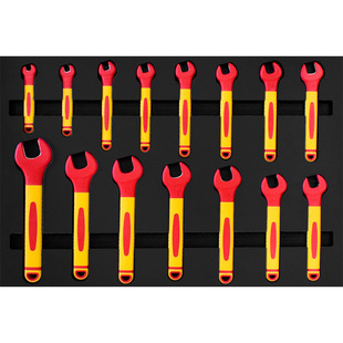 Aiweibo 15-Piece Vde Insulating Opening Tool Holder New Energy Repair Tool Anti-Electric Shock Special Tool Set
