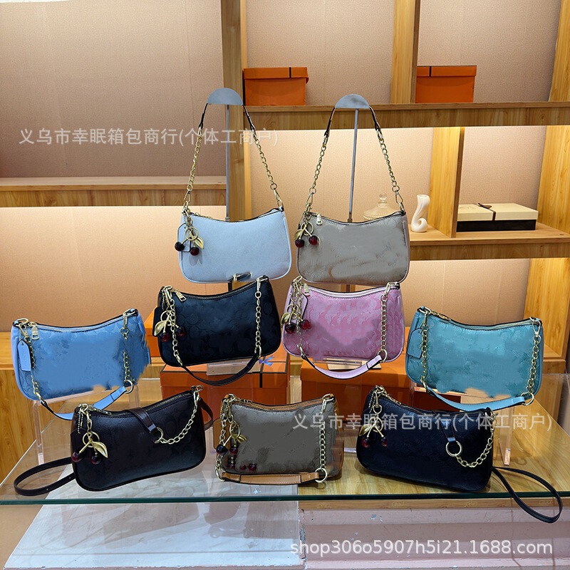 2026 new style vintage floral print underarm bag for women, fashionable and versatile shoulder bag, high-end dumpling bag, cross-border wholesale