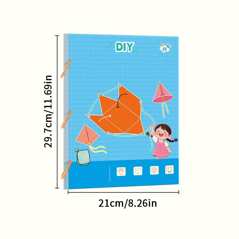 DIY立体教具几何模型 几何认知趣味手工折启蒙空间思维训练纸安静|undefined