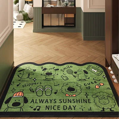 Avtomobil döşəmə paspasları — Non-Slip and Dirt-Resistant Outdoor Carpet - big-nose-family-4060cm-loop-tpr-bottom