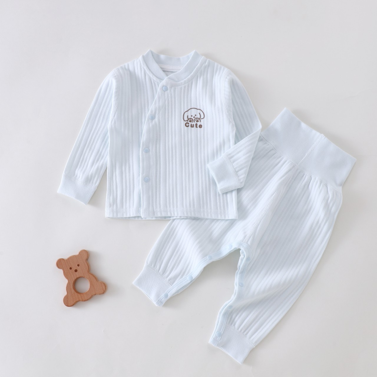 Capa de otoño de niños, pantalones de otoño de cintura alta para niños y niñas, ropa interior caliente para bebés de algodón nuevo