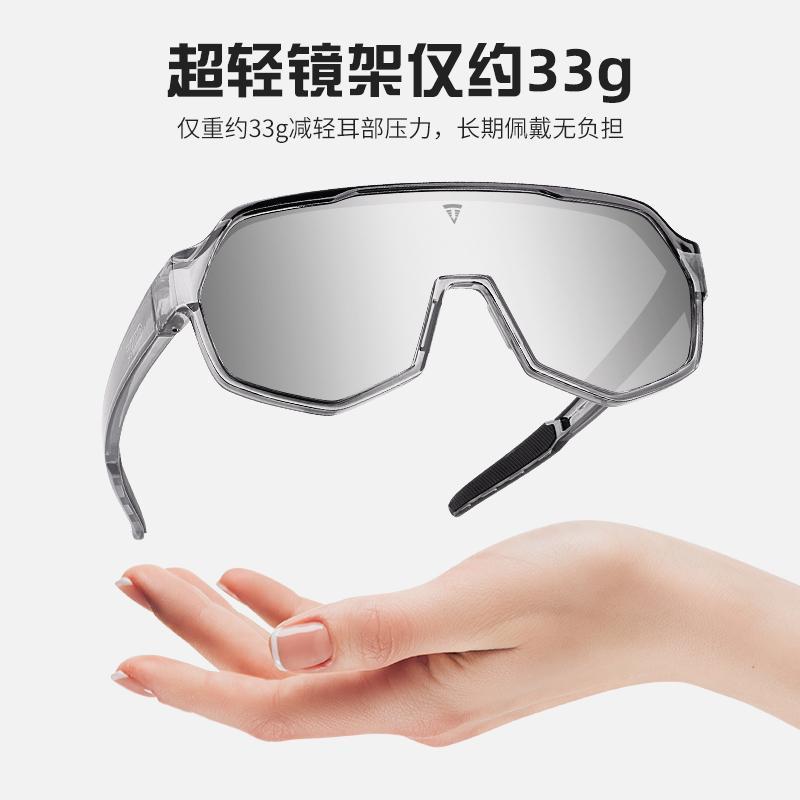 TUJIYD サイクリングレンズセット 近視用特殊レンズセット 防風・防砂メガネ 変色サイクリングゴーグル|undefined