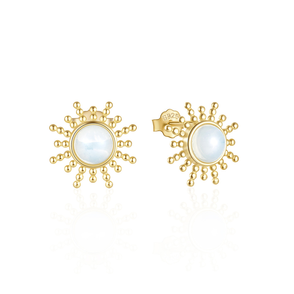 2g Weight Ear Studs Classification 1 Pair Quantity Daily Occasion 925 Sterling Silver Material Geometric Pattern Women's Gender Plating Design Simple Style Style 1 Pair 925 Sterling Silver Geometric Ear Studs 44