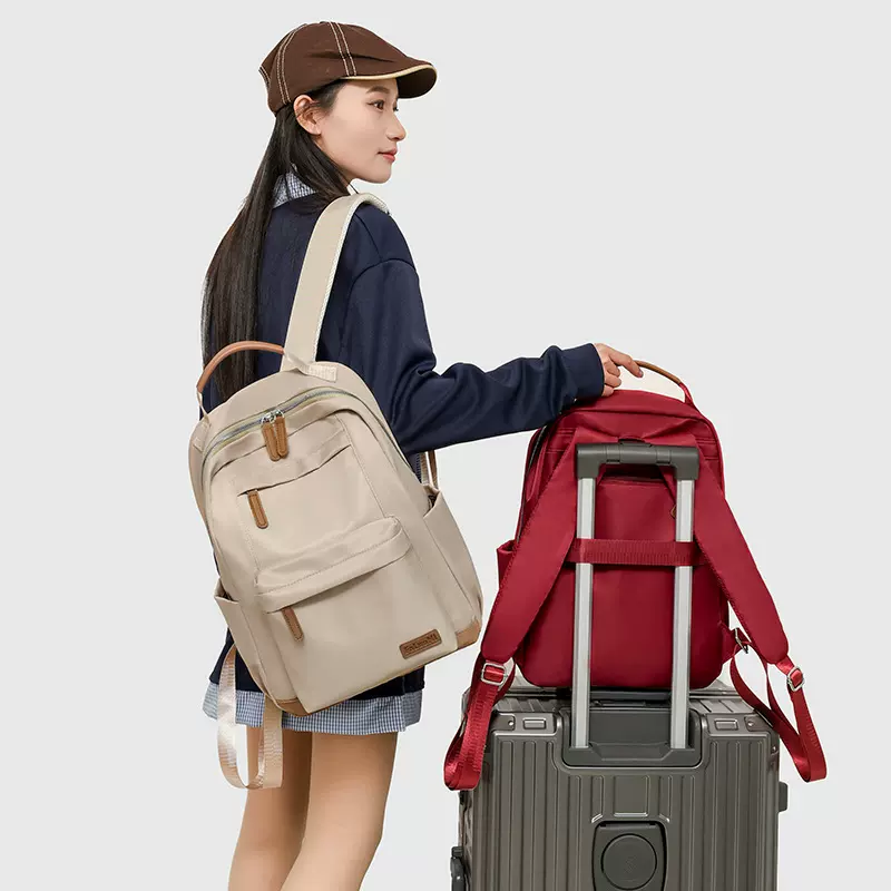 2025新款牛津布双肩包女士背包韩版时尚休闲潮流大容量旅行包书包