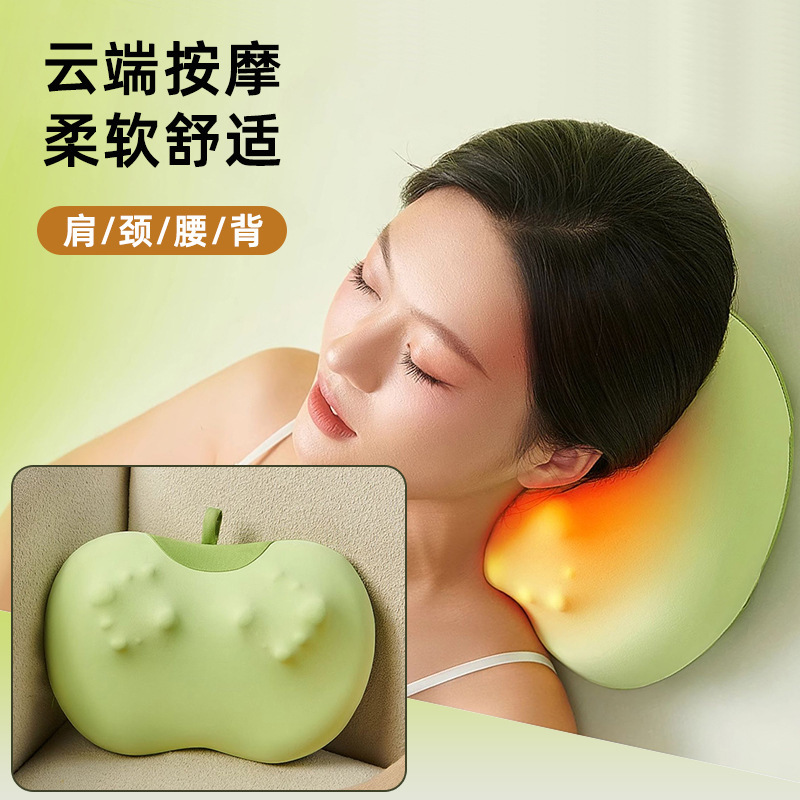 奥克斯颈椎按摩器腰背部肩颈按摩枕全身家用按摩仪器热敷工厂代发|undefined