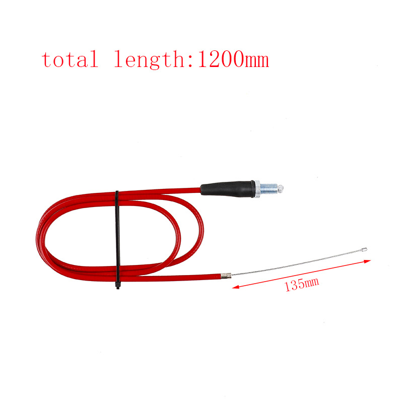 Off-Road Motorcycle Reinforced Colorful Straight Throttle Cable Cqr Wave Speed Cabbage M4M7 Guizun T4 High Race Cable