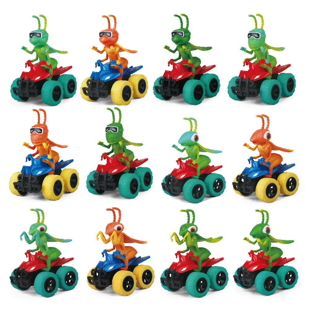 Transfronterizos niños juguetes de automóviles inerciales insectos hormiga coche dinosaurio decoración puzzle juego de juguetes para niños lotes