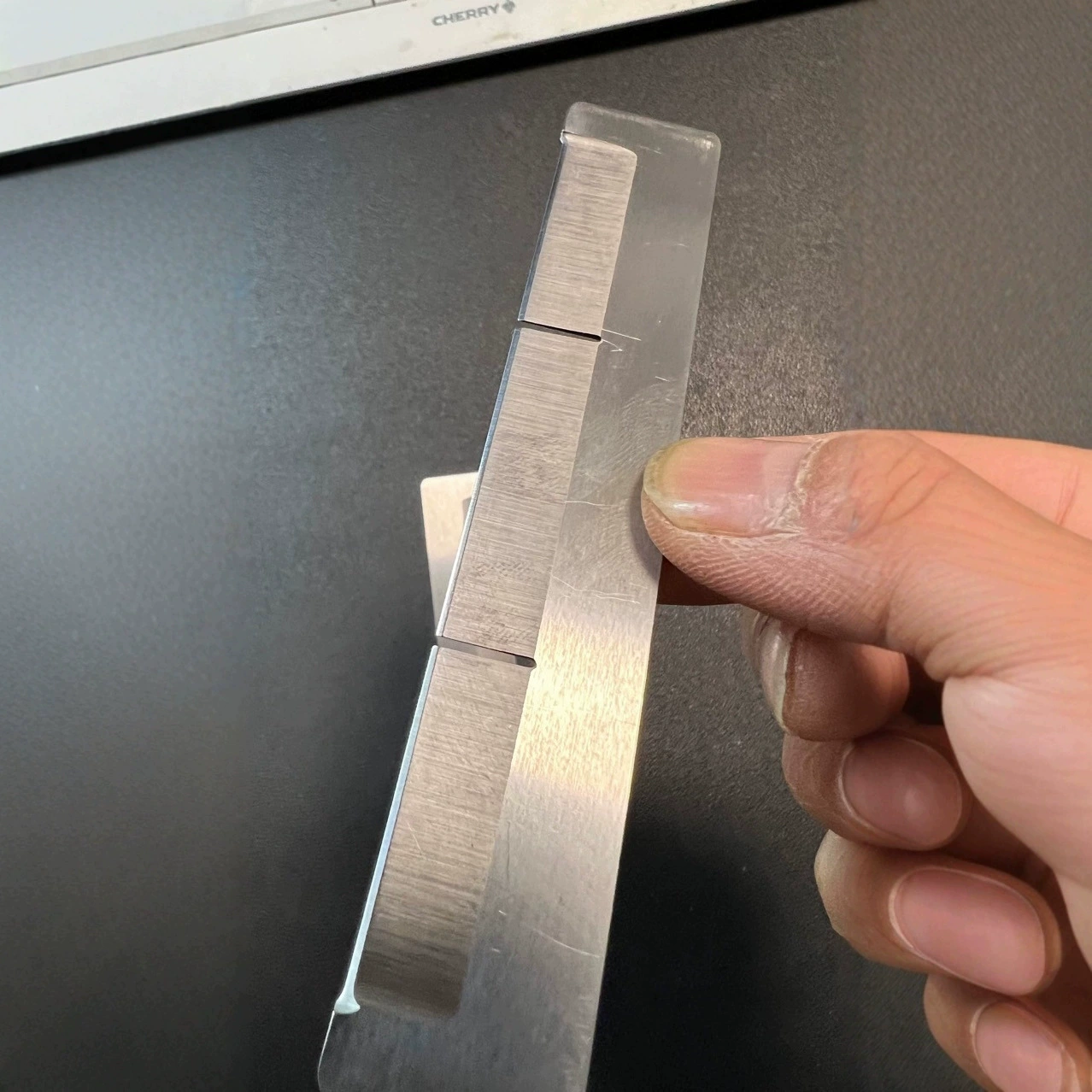 Лезвие для измельчения картофеля, нож для резки продуктов, белый стальной нож, нож для резки картофеля, длинный нож из нержавеющей стали, лезвие для картофеля фри, промышленный нож