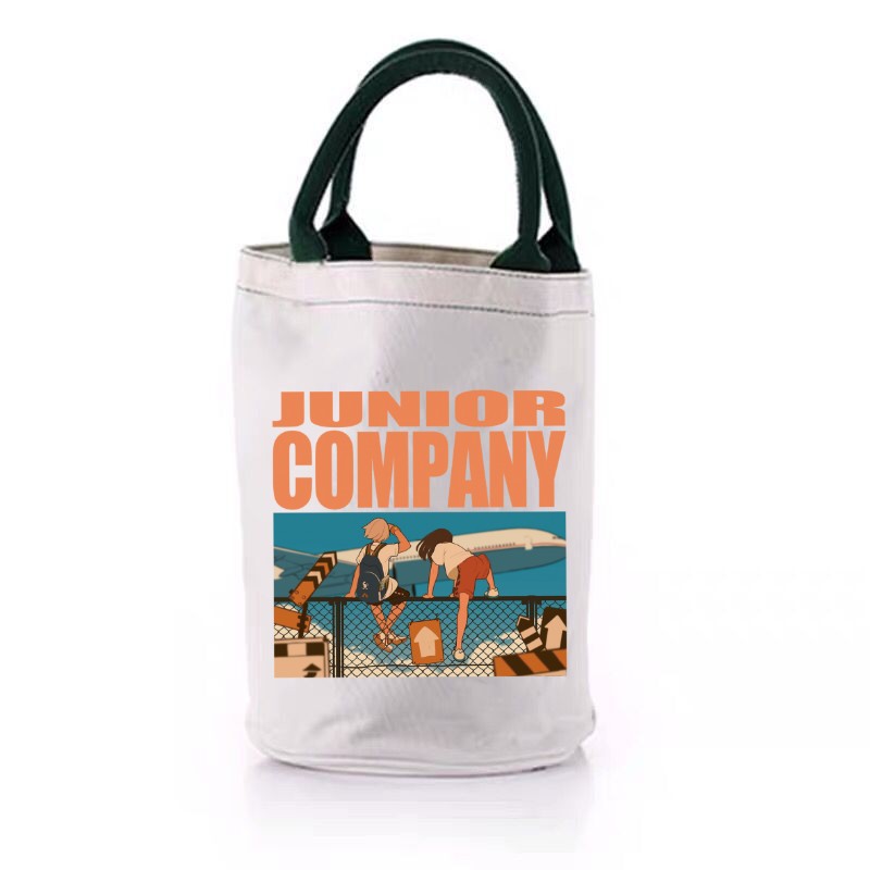 Bolsa de almuerzo de estilo japonés aislado Bento bolso estudiante almuerzo impermeable oficinista almuerzo bolsa de lona de gran capacidad