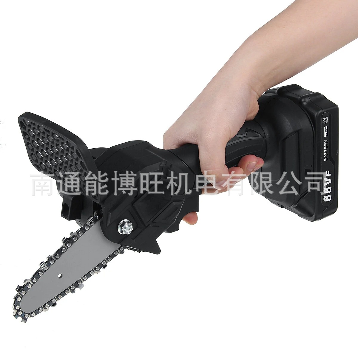 Mini sierra de cadena eléctrica de mano inalámbrico recargable sierra eléctrica para trabajar la madera Sierra de registro de jardín sierra eléctrica Sierra de cadena eléctrica de litio al por mayor
