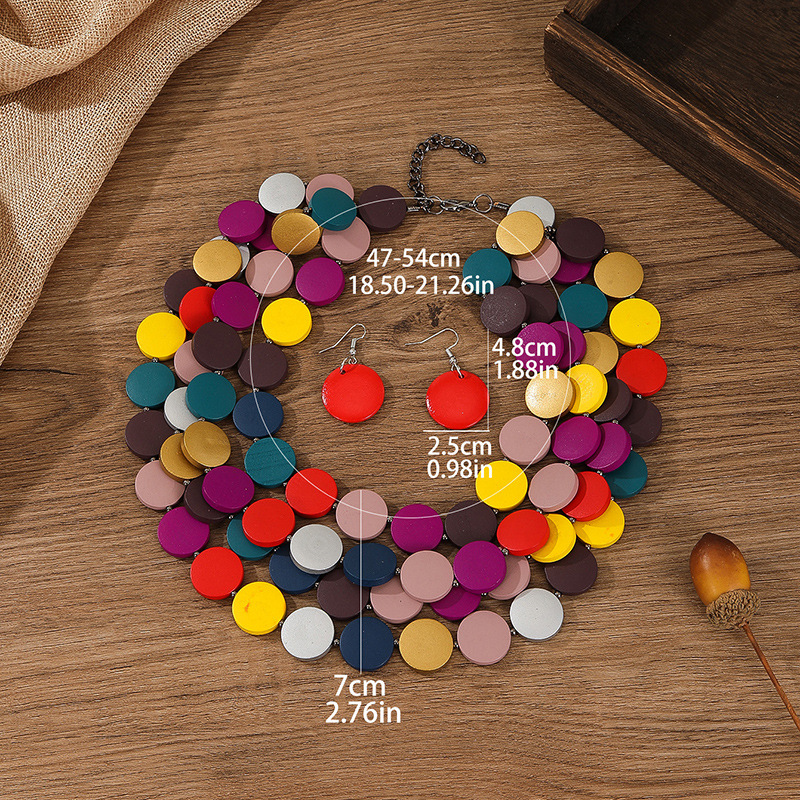 Cross-border Best-selling New Product: Necklace Earring Set, European And American Fashion Exaggerated Multi-layer_voghion.com