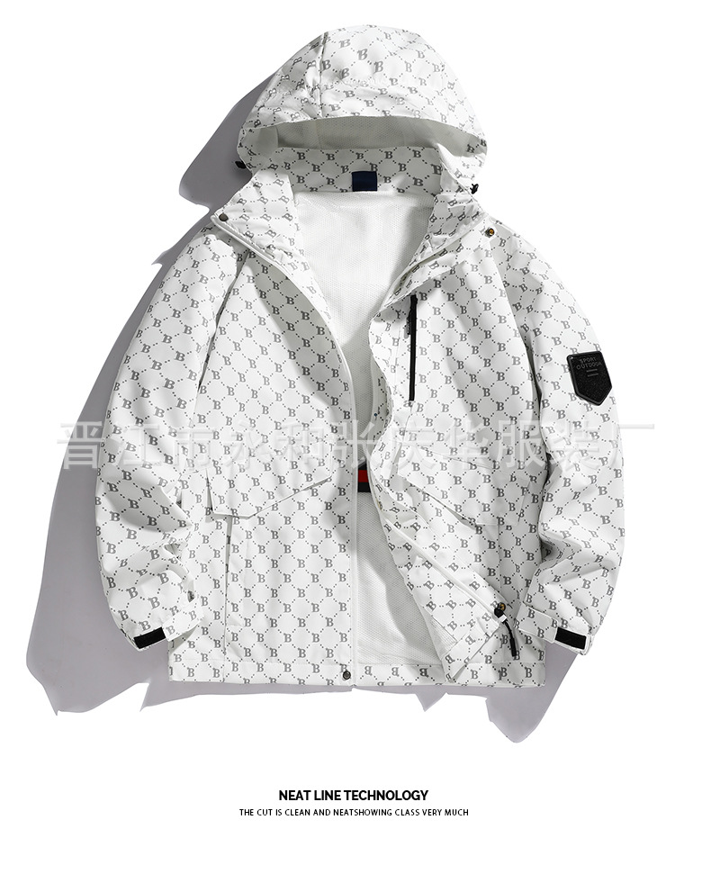 Chaqueta de chaqueta de transmisión en vivo 2023 primavera chaqueta de los hombres deportes de ocio todo partido chaqueta al aire libre fábrica al por mayor