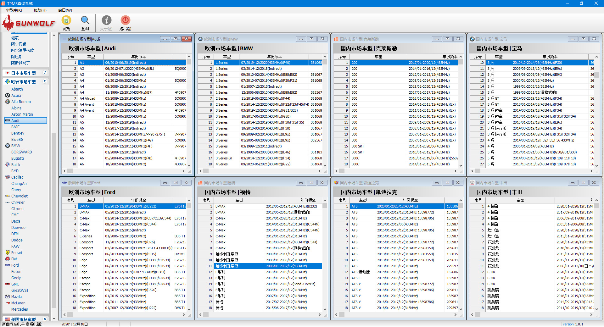 TPMS OEM查询系统-1
