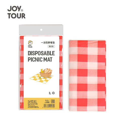 Disposable yellow and red grid picnic blanket outdoor barbecue picnic blanket food stall tablecloth restaurant hotel tablecloth wholesale