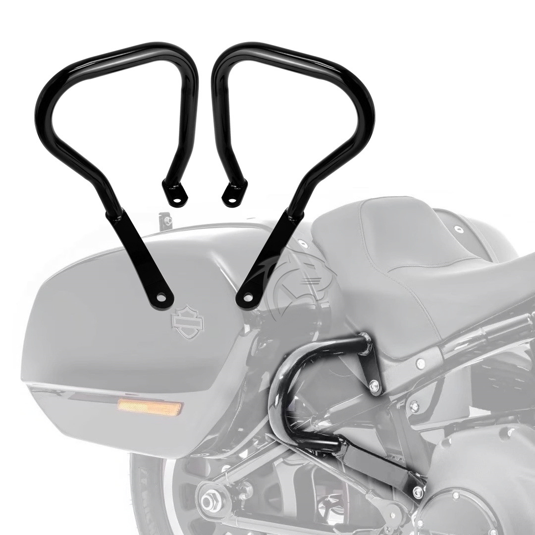 Suitable for Harley Road King St Modified Side Box Bumper, Road King S St Glide Rear Bumper Protection Bar, Anti-Fall Bar
