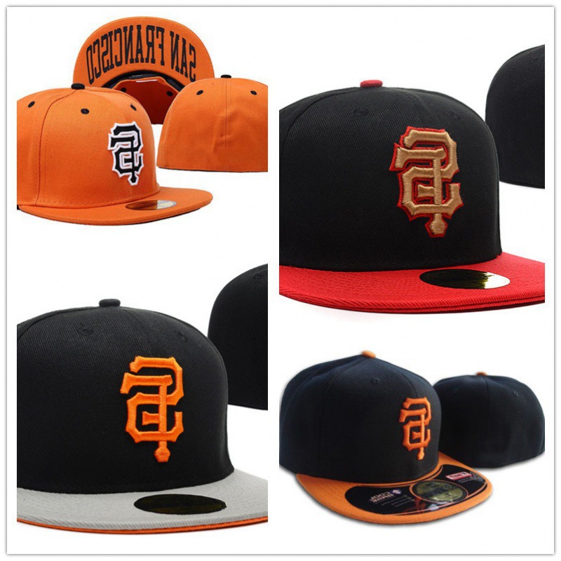[San Francisco Giants] sombrero solar cerrado pareja con sombrero de sol sombrero bordado sombrero de béisbol sellado completo