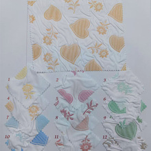 2026新款立体压花压褶面料外贸女装童装装饰品箱包肌理感布料现货