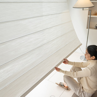 Manufacturer's Ready-Made Linen Roman Blinds, Light-Impermeable, Living Room Balcony, High-Quality Curtains, Roll-Pull Bedroom Blackout Curtains