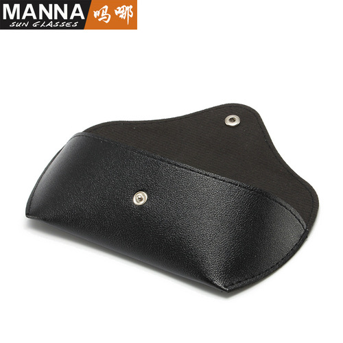 3026 Leather glasses case for sunglasses, Kuroko box sunglasses case, Fashion button box 3025