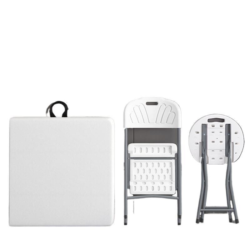 Mesa plegable alta al aire libre picnic simple de plástico simple mesa de estudio portátil de almacenamiento moderno mesa y silla