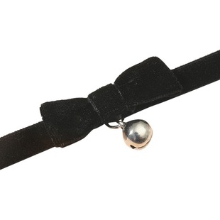 Factory bow bell collar Korean version of the new Dongdaemun necklace short sexy black collarbone chain wholesale
