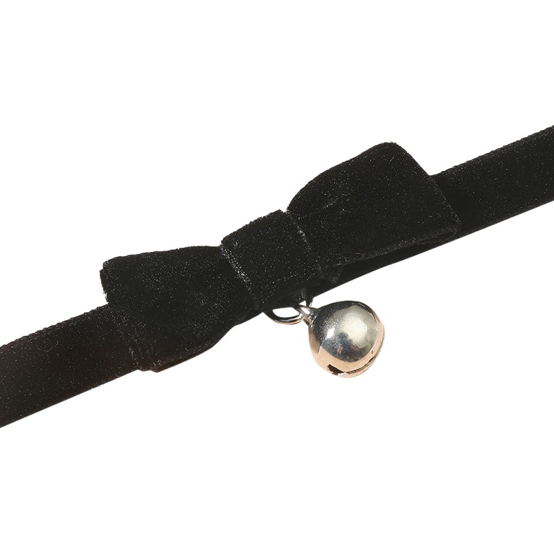 Fabricante arco campana collar estilo coreano nuevo Dongdaemun corto sexy negro clavícula cadena al por mayor